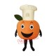 Baker Peach Mascot Costume Baker Peach Mascot Costume