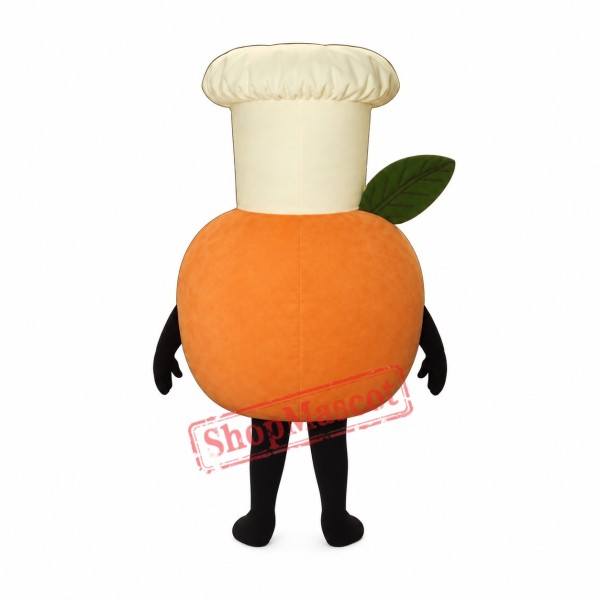 Baker Peach Mascot Costume Baker Peach Mascot Costume