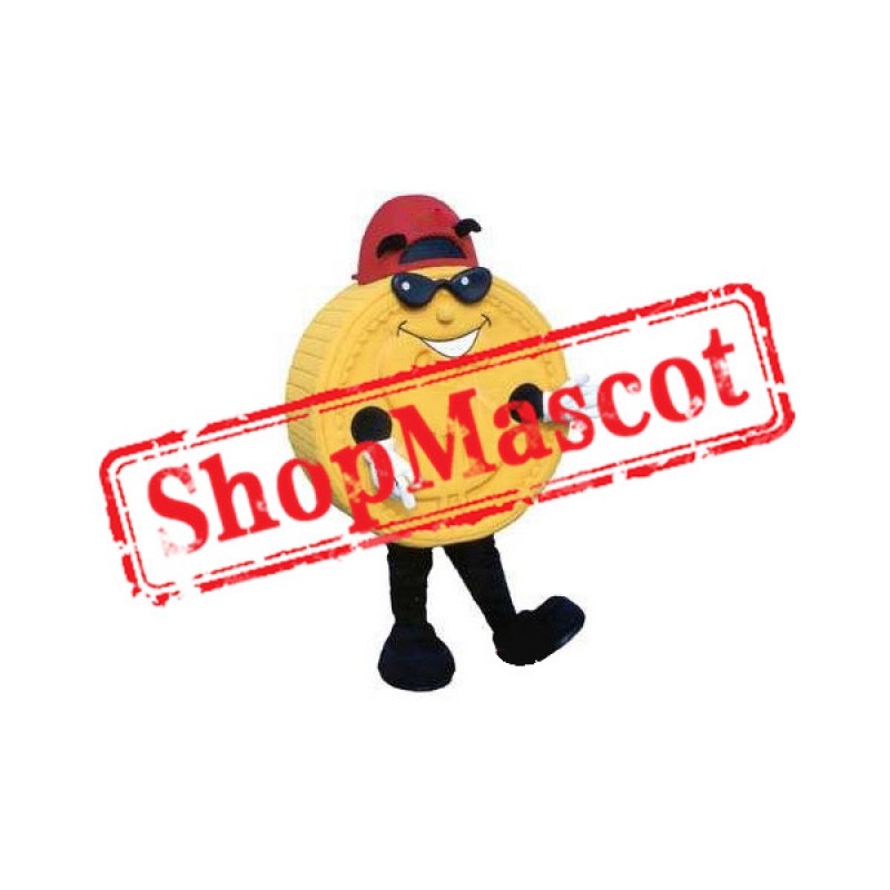Yellow Coin Mascot Costume