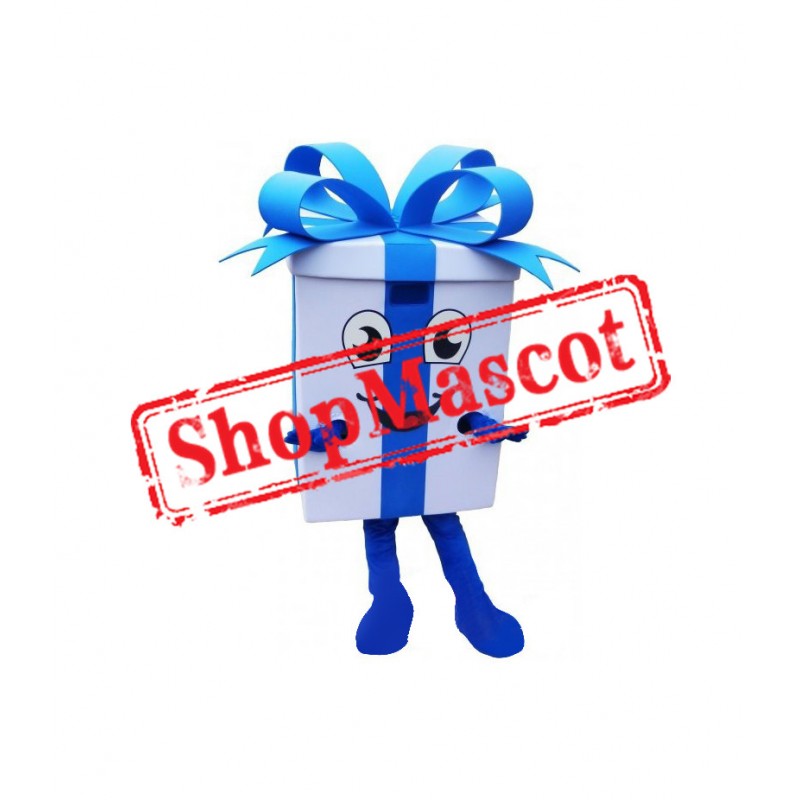 White Gift Mascot Costume