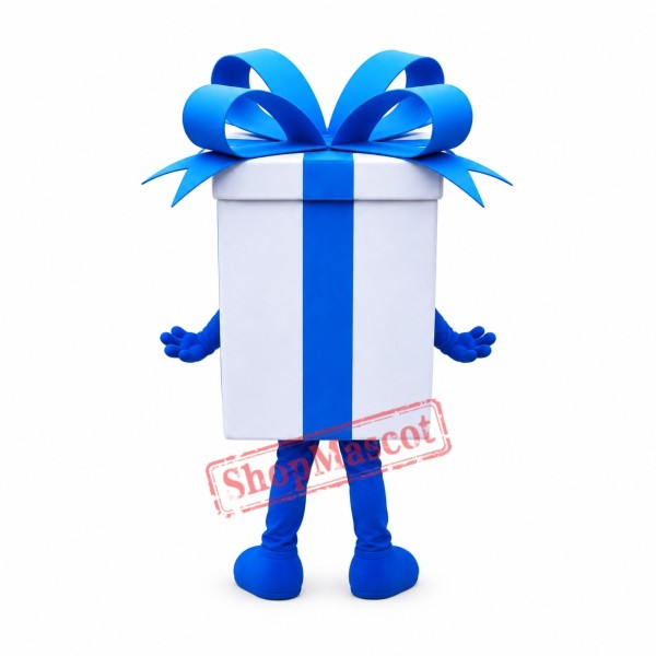 White Gift Mascot Costume White Gift Mascot Costume