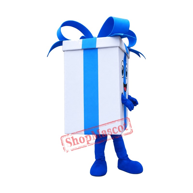White Gift Mascot Costume White Gift Mascot Costume