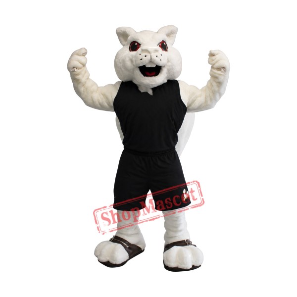 Sport White Squirrel Mascot Costume
