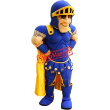 Top Quality Blue Knight Mascot Costume