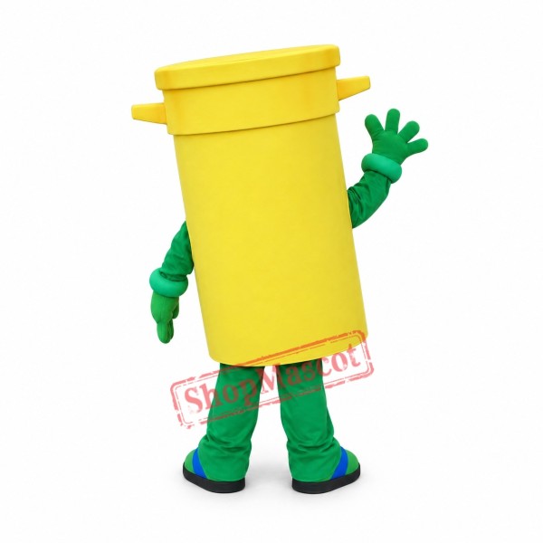Yellow Bin Mascot Costume Yellow Bin Mascot Costume