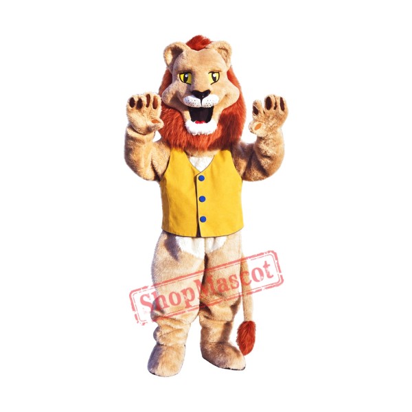 Happy Animal Lion Mascot Costume Happy Animal Lion Mascot Costume