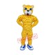 Power Cheetah Mascot Costume Power Cheetah Mascot Costume