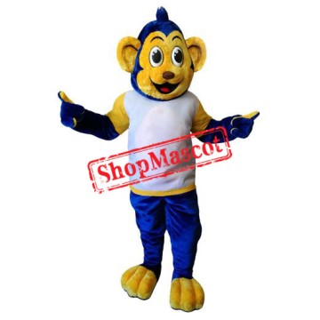Blue & Yellow Monkey Mascot Costume