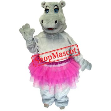 Beautiful Female Hippo Mascot Costume