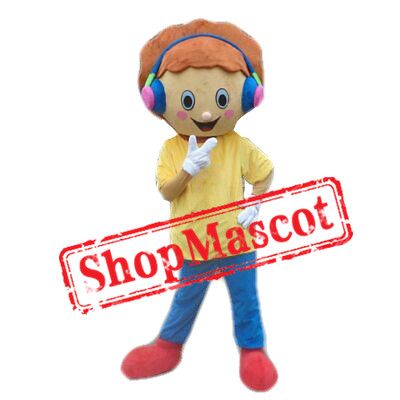 Music Boy Mascot Costume