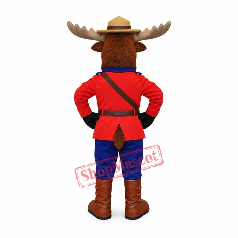 Safety Moose Mascot Costume Safety Moose Mascot Costume