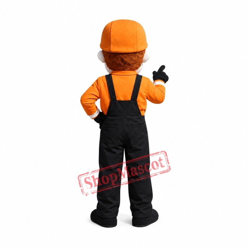 Old Builder Mascot Costume