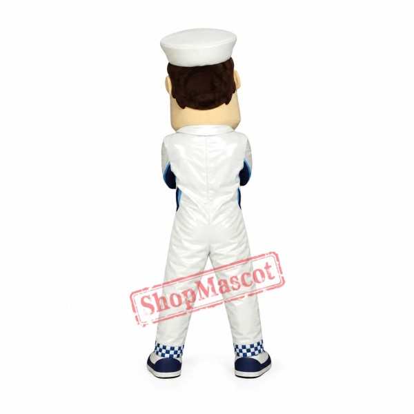 Racing Driver Mascot Costume Racing Driver Mascot Costume