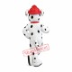 Super Cute White Fire Dog Mascot Costume