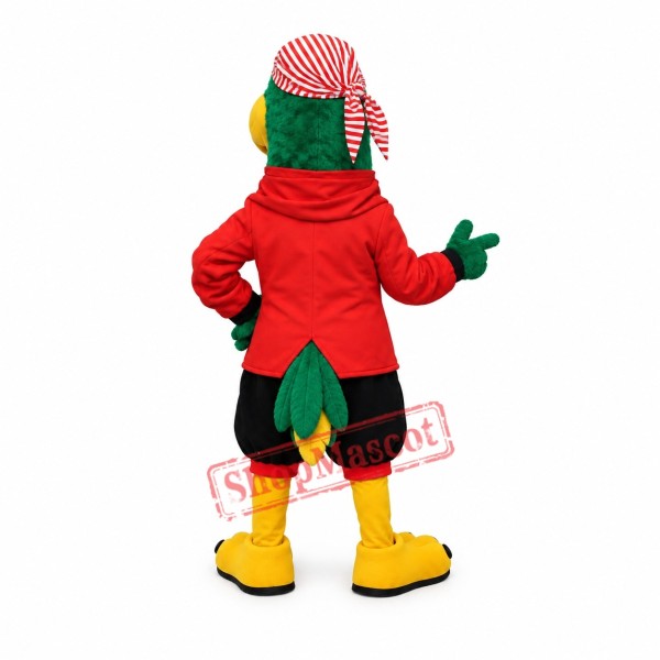 Captain Parrot Mascot Costume Captain Parrot Mascot Costume