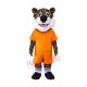 Happy School Leopard Mascot Costume Happy School Leopard Mascot Costume