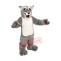 Friendly Grey Wolf Mascot Costume Free Shipping