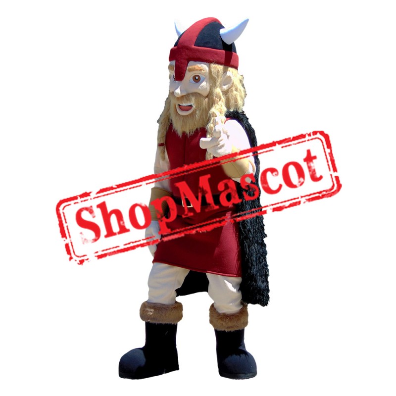 Red Viking Mascot Costume