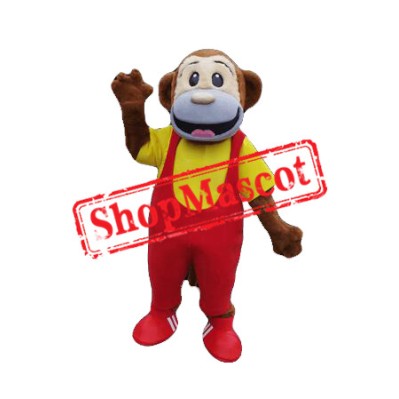 College Monkey Mascot Costume Free Shipping