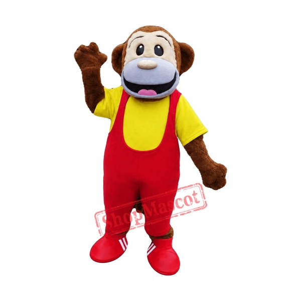 College Monkey Mascot Costume Free Shipping