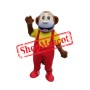 College Monkey Mascot Costume Free Shipping
