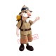Old Explorer Mascot Costume Old Explorer Mascot Costume