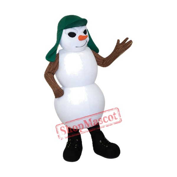 Friendly Snowman Mascot Costume Friendly Snowman Mascot Costume