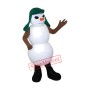 Friendly Snowman Mascot Costume