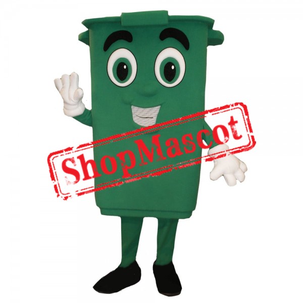 Green Bin Mascot Costume Free Shipping