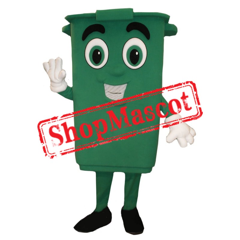 Green Bin Mascot Costume Free Shipping