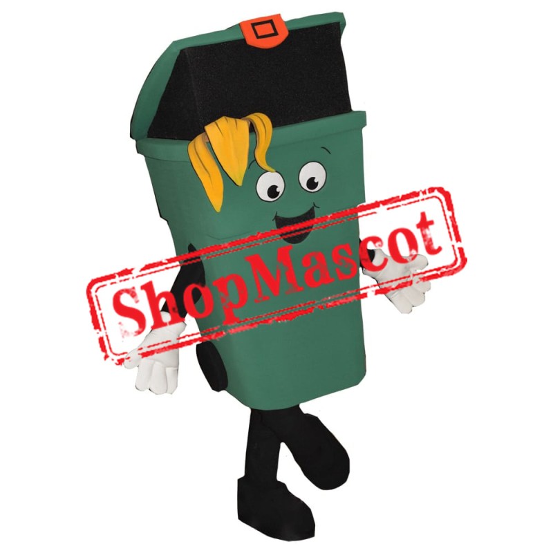 Happy Green Bin Mascot Costume
