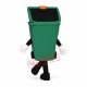 Happy Green Bin Mascot Costume Happy Green Bin Mascot Costume