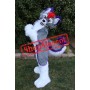 Purple & Grey Husky Dog Mascot Costume