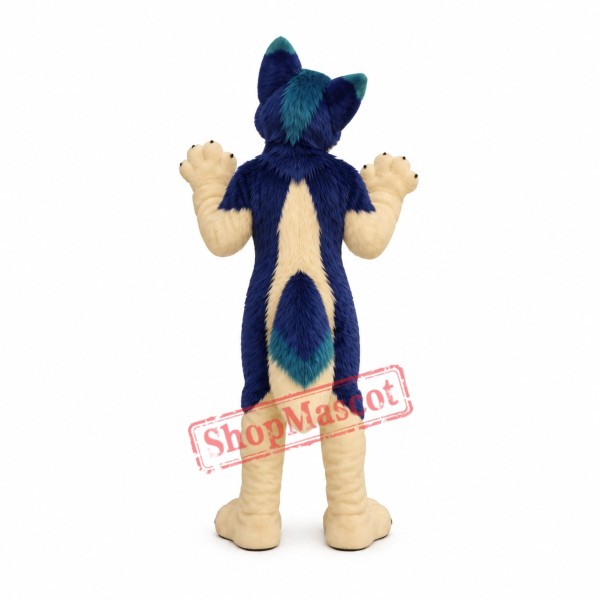 Bule & White Husky Dog Mascot Costume Bule & White Husky Dog Mascot Costume