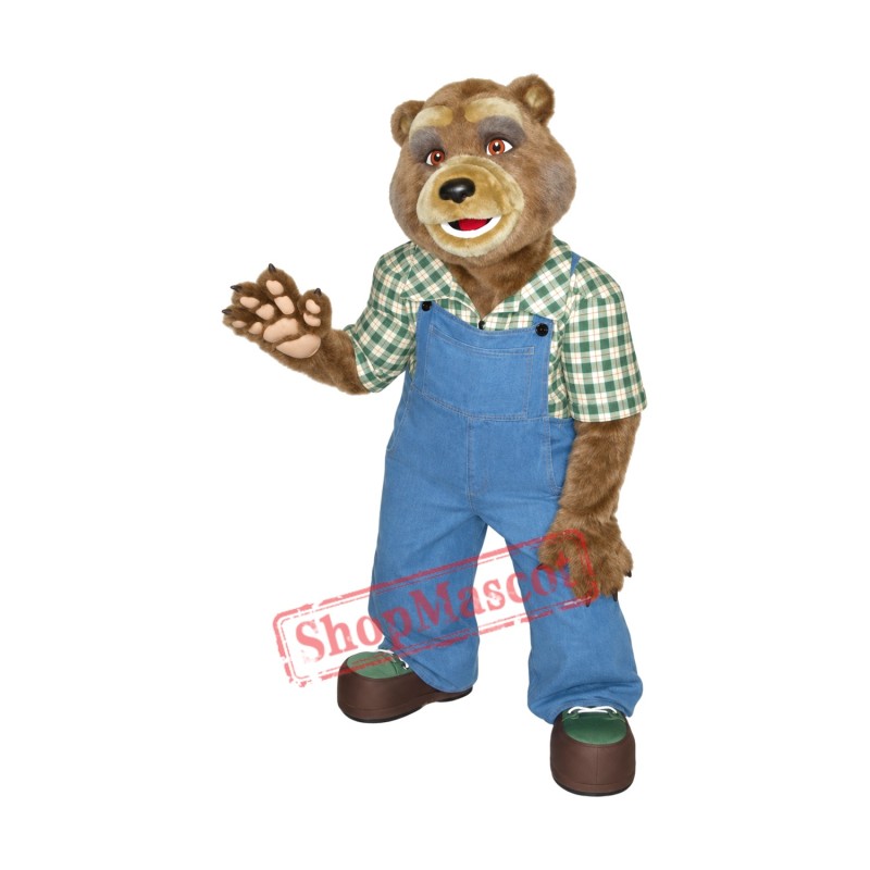 Worker Bear Mascot Costume Free Shipping Worker Bear Mascot Costume Free Shipping
