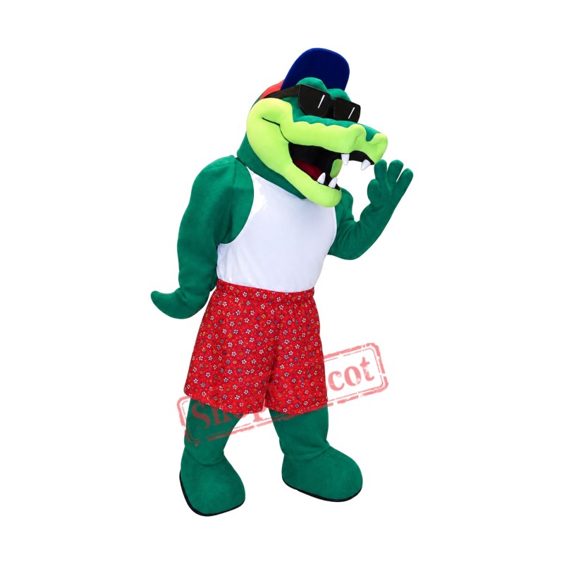 Cool Crocodile Mascot Costume Cool Crocodile Mascot Costume