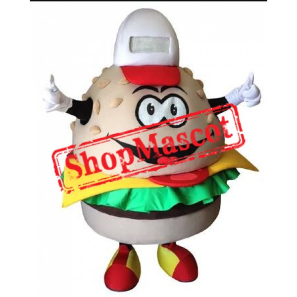 Happy Burger Mascot Costume