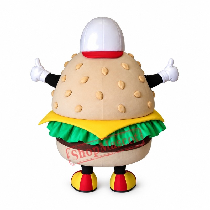 Happy Burger Mascot Costume