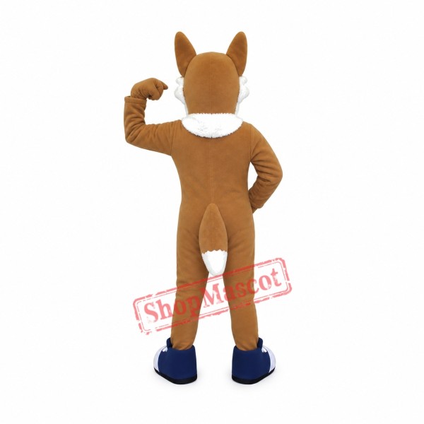 Happy Coyote Mascot Costume