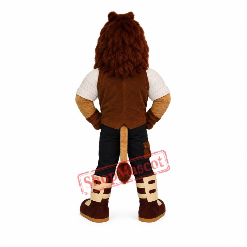 Handsome Lion Mascot Costume