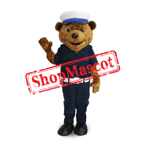 High Quality Police Bear Mascot Costume