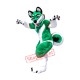 Green & White Husky Dog Mascot Costume Green & White Husky Dog Mascot Costume