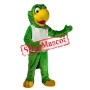 All Green Parrot Mascot Costume