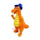 Orange Dinosaur Mascot Costume Free Shipping Orange Dinosaur Mascot Costume Free Shipping