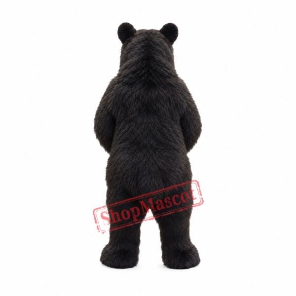 Realistic Black Bear Mascot Costume