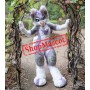 Beautiful Purple & Grey Husky Dog Mascot Costume