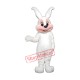 All White Easter Bunny Mascot Costume All White Easter Bunny Mascot Costume