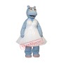 Blue Hippo Girl Mascot Costume