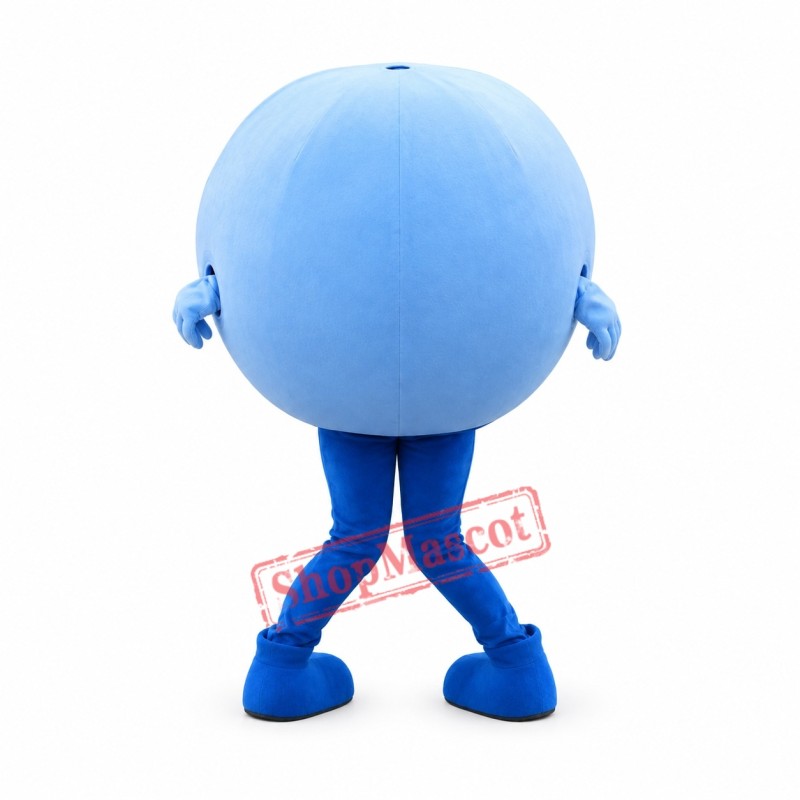 Blue & White Ball Mascot Costume Blue & White Ball Mascot Costume