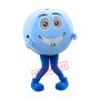 Blue & White Ball Mascot Costume